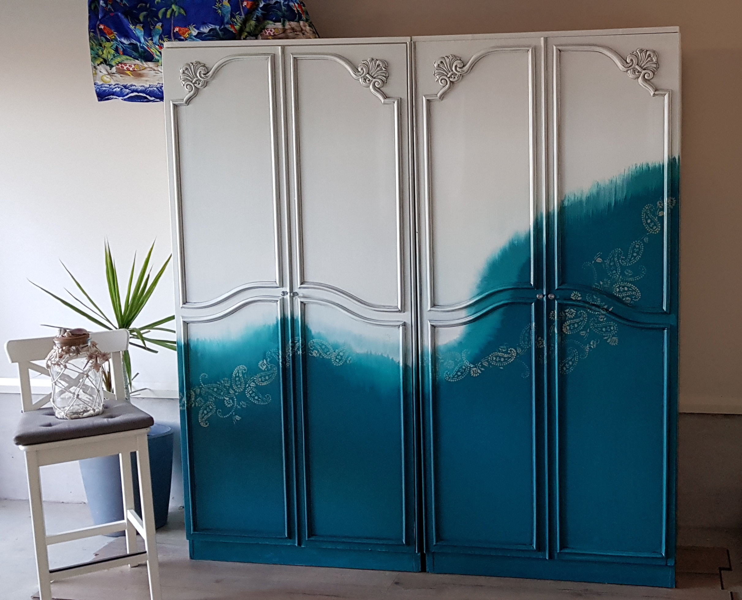 chalk paint wardrobe